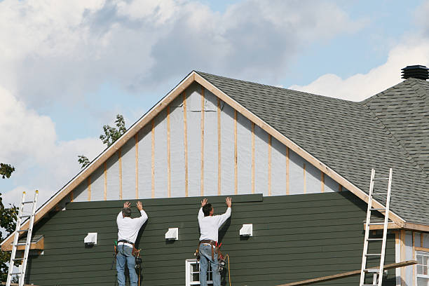 Professional Siding technician working in Chester, CT
